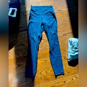 True navy lululemon leggings align 25in size 4